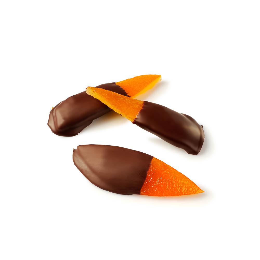 Scorze di Arancia con Fondente 72%