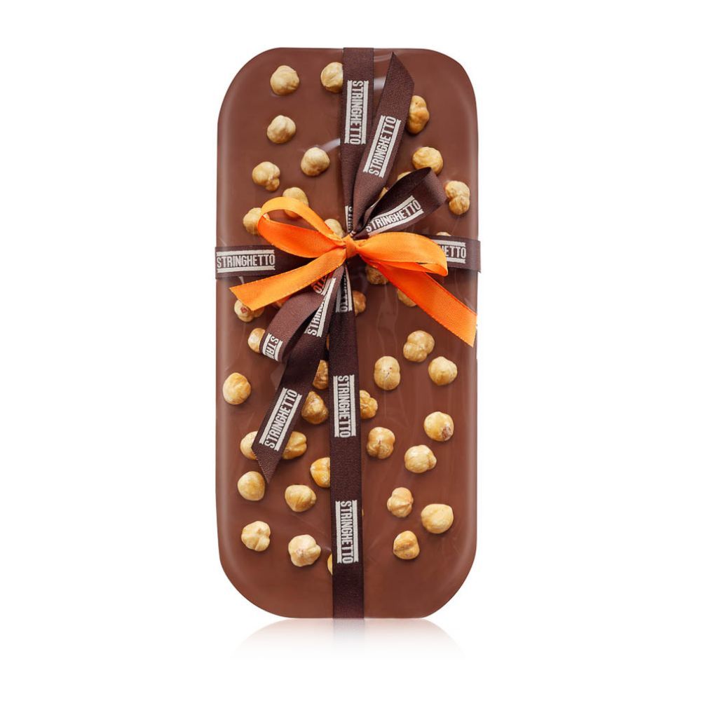 Stringa Cioccolato al Latte con Nocciole 330g.