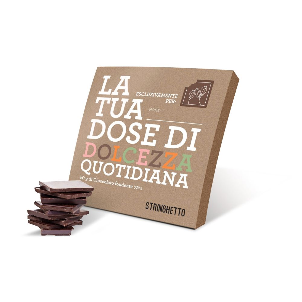 Tavoletta Fondente Segnaposto 40g.