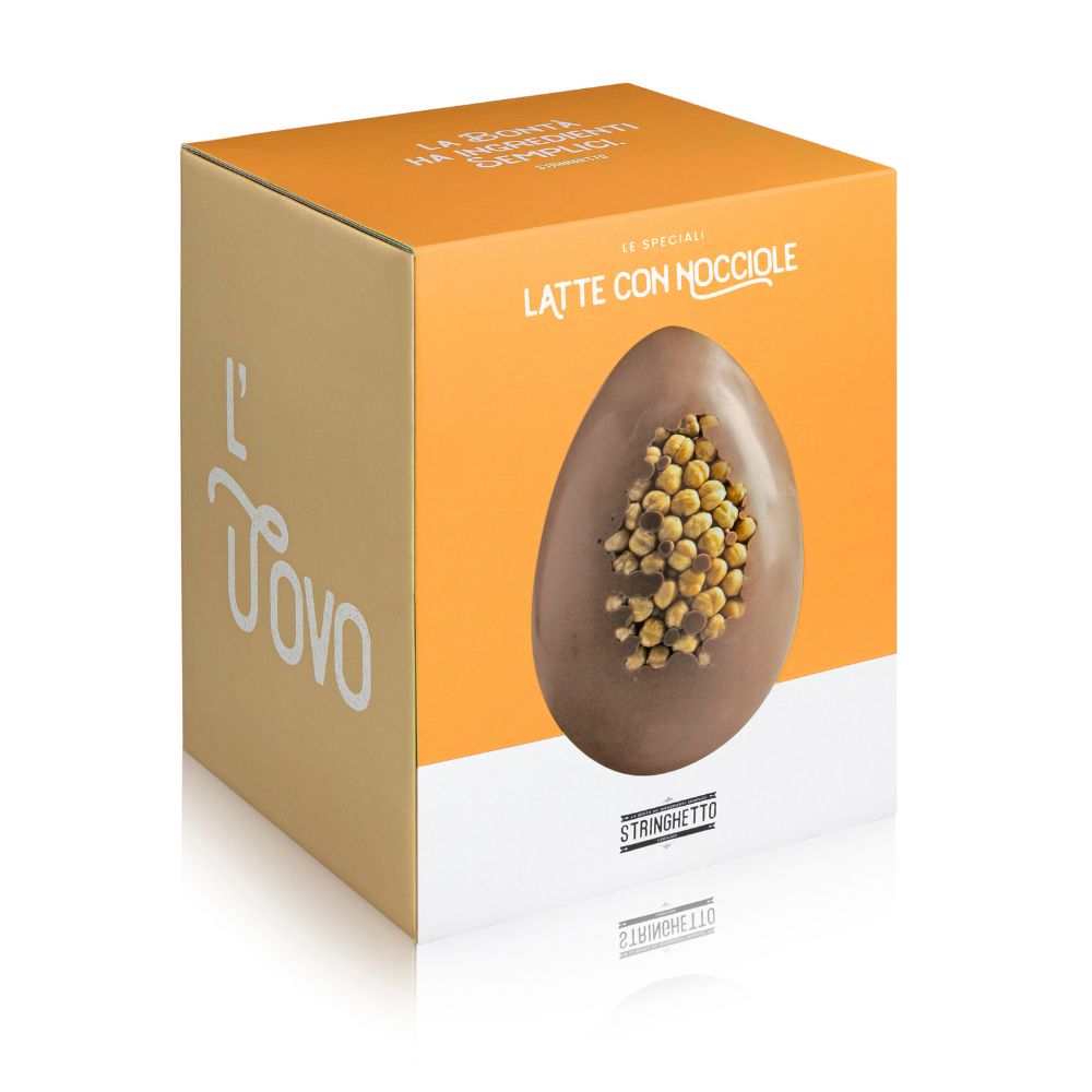 Uovo di Pasqua al latte con Nocciole Intere